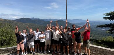 Het Thingsdata-team tijdens de teambuilding trip in Varese, Italie